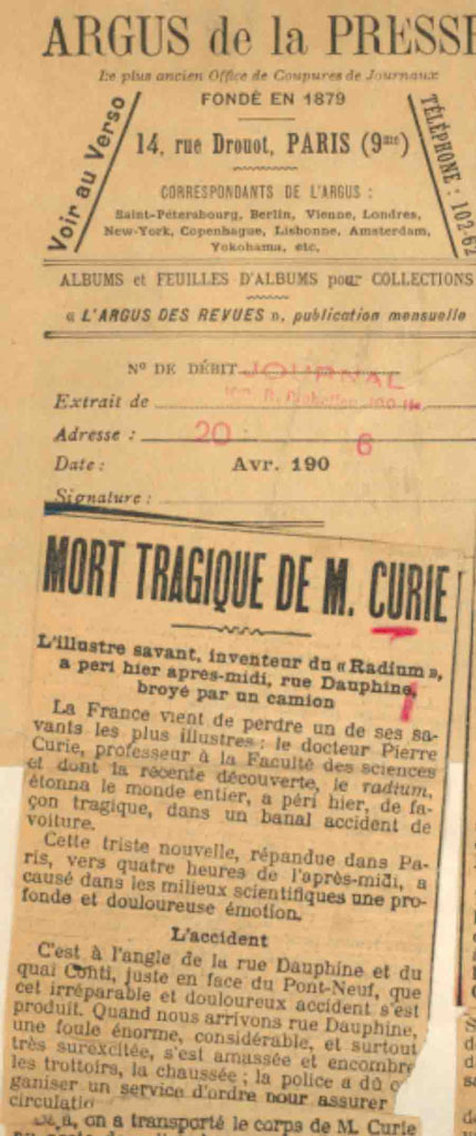 Marie Curie prend un amant - Mort de Pierre - Photo 2
